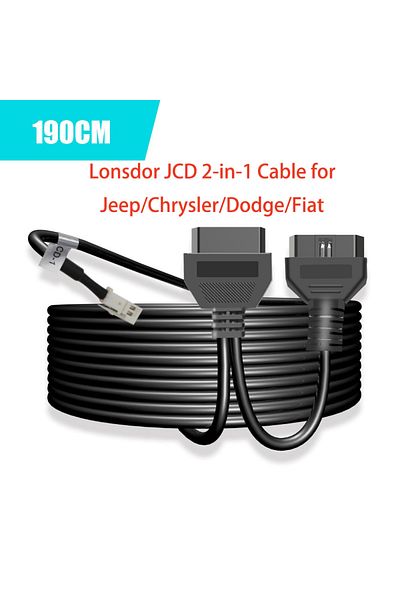 Choice Lonsdor JCD 2-in-1 Multifunctional Programming Cable for Jeep/Chrysler/Dodge/Fiat/Maserati Work w...