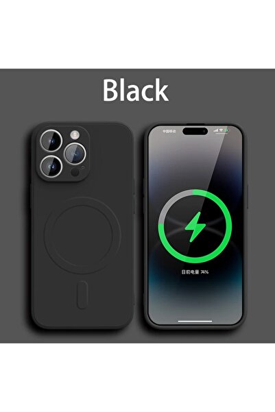 Choice جراب مغناطيسي من السيليكون السائل لهاتف iPhone 11 باللون الأسود مع خاص...