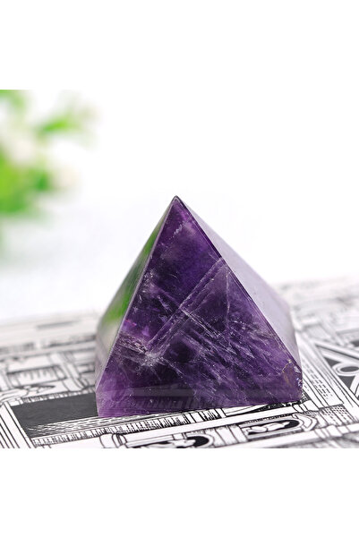 Choice Dream Amethyst 1PC Natural Dream Amethyst Pyramid Healing Crystal Chak...