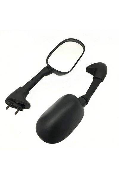 Choice Black Motorcycle Rearview Mirrors For Yamaha Yzf R1 R6 1998 - 2007 1999 2000 2001 2002 2003 2004 200