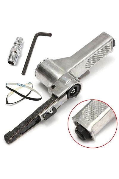 Choice 3/8" Air Belt Sander Air Angle Grinder Angle Grinding Machine With Sanding Belts For Air Compress...