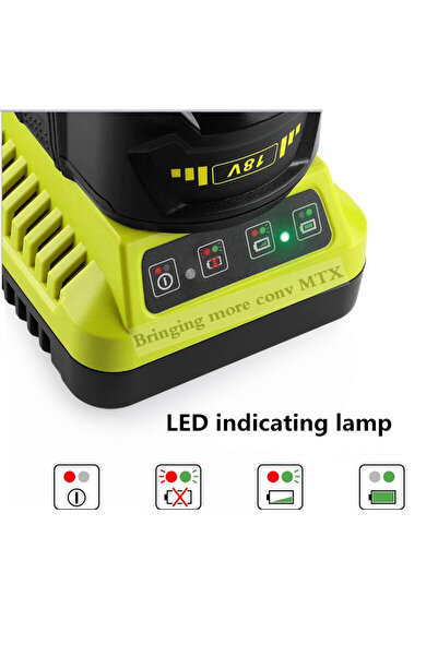 Choice أحدث شاحن Ryobi P117 بديل لشاحن Ryobi Ni-CD Ni-MH Li-ion 12V 14.4V 18V...