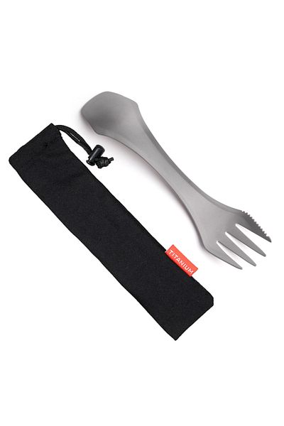 Choice As Picture 2-in-1 Spork Titanium Spoon Fork Picnic Traveling Camping Tableware Cookware Spork Ultral