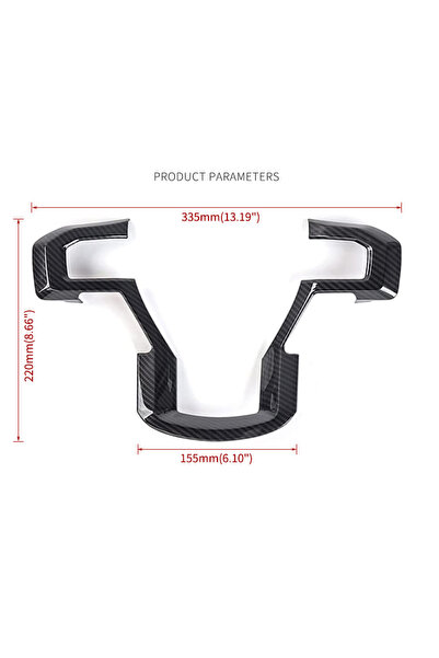 Choice Carbon Fiber Look For Ford F150 2015-2019 Black Carbon Steering Wheel ...