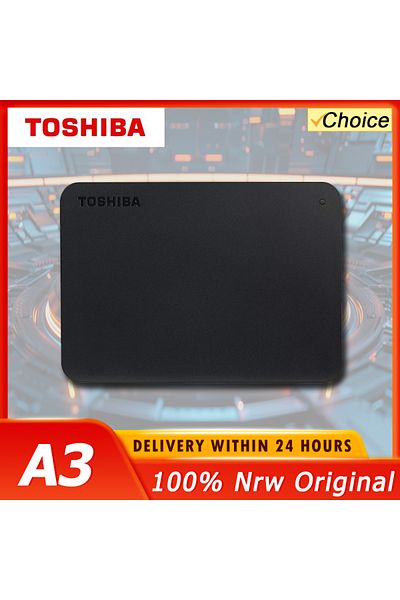 Choice محرك أقراص صلبة خارجي محمول سعة 500 جيجابايت من توشيبا A3 Hdtb420xk3aa Canvio Basics سعة 500 جيجابايت وسعة 1 تيرابايت ومنفذ USB 3.0، أسود