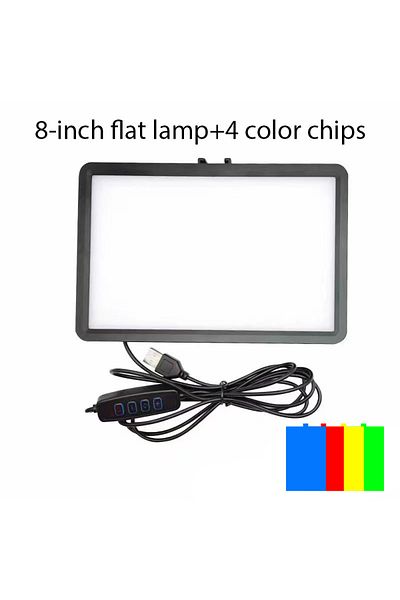 XMSJ 001 8 Inch Photography Dimmable Flat-panel Fill Lamp 3000-6000k Led Video Light For Live Stream