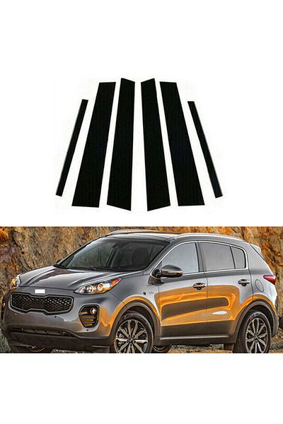 Choice Fit For Kia Sportage 2017 2018 2019 2020 2021 2022 Glossy Black  Pillar Post Door Window Column B...