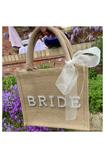 Choice حقيبة شاطئية للعروس بحجم 30x30x10 سم، حقيبة هدايا لحفلات الزفاف للعروس...