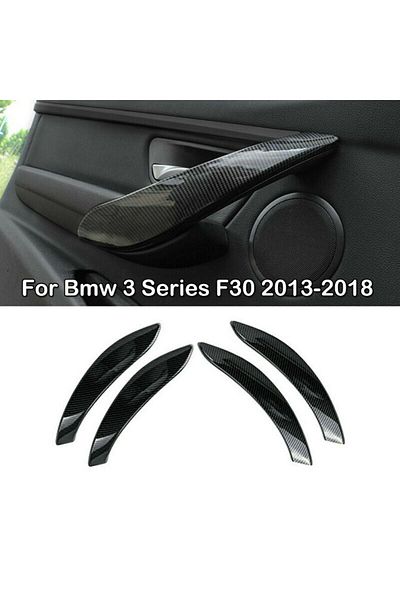 Choice 4pcs Carbon Fiber Style Interior Door Handle Cover Trim Fit For 2013-2018 BMW F30 320i 328i