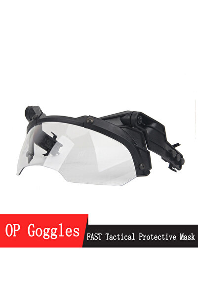 Choice Black BoxTransparent FAST Guide Tactical Helmet Goggles 90 degree Deta...