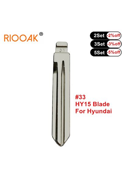 Choice 10pcs Metal Blank Uncut Flip #33 HY15 KD/VVDI Remote Key Blade for Hyundai SONATA NF Elantra Kia ...