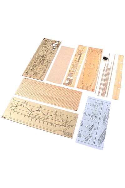 Choice 1:100 Halcon Wooden Sailing Boat Model DIY Kit Ship Assembly Decoration Gift