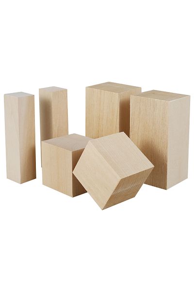 Choice 6pcs 6pcs Basswood Carving Block Natural Smooth Wood Carving Blocks Unfinished Wood Block Art Suppli