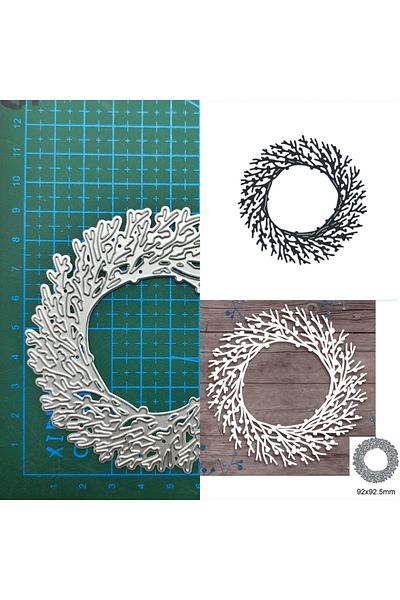 Choice Dm-2269 Wreath Branches Metal Cutting Dies Stencils For Diy Scrapbooking Decorative Embossing Handcr