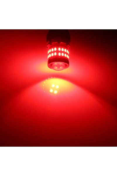 BMTxms 2pcs 2Pcs T20 LED Canbus 7443 W21/5W 7440 W21W LED Bulb Red Brilliant Auto Stop Brake Tail...