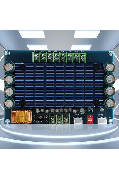 VODOOL XH-M180 TDA7850 Switchable Audio Amplifier PCB Board DC 12V 2/4 Channel Stereo High Power Digital...