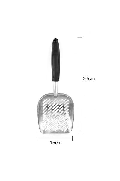 Shunmaii 01 Cat Litter Scoop Stainless Steel Metal Pooper Scoopers Waste Poop Cleaner Pets Kitten Litter Sand