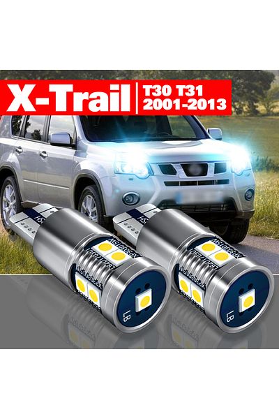 Choice White X-trail T30 T31 For Nissan X-trail X Trail Xtrail T30 T31 2001-2013 Accessories 2pcs Led Parki