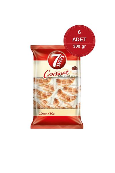 7DAYS 7 Days Croissant with Cocoa Cream 300 g - 6 Pieces