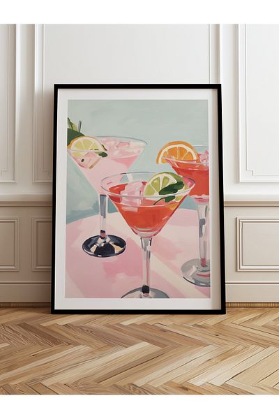 HOMEPACK Pictură cu cadru din lemn unică Pictură poster dintr-o bucată TK/761