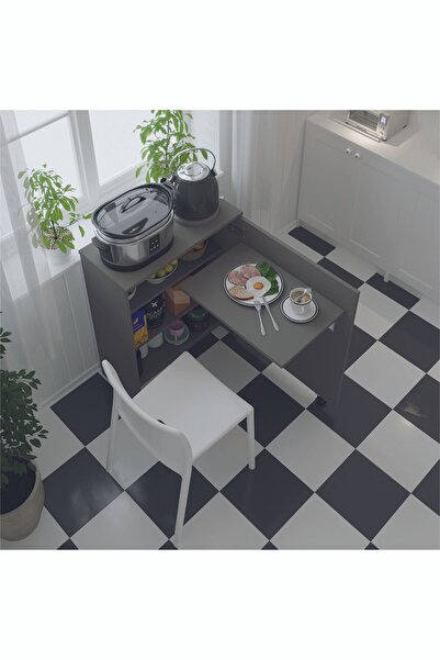 asratrend Mutfak Fonksiyonel Kiler Dolabı Katlanır Masa