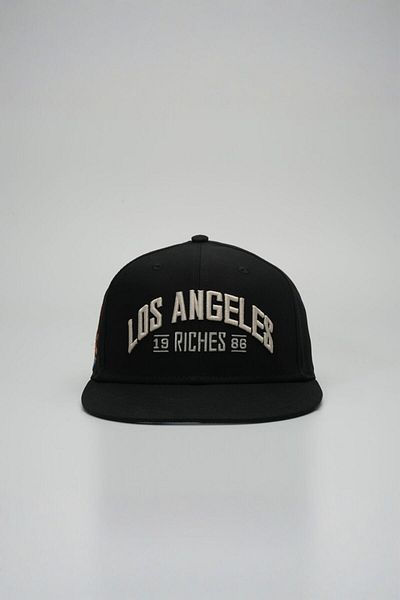 Rust&Rich Women Men Black Hiphop Cap City's Collection Los Angeles