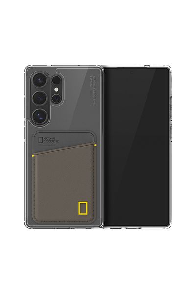 NATIONAL GEOGRAPHIC Card Pocket Case V2 Galaxy S25 Ultra - Khaki