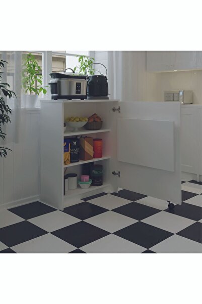 asratrend Mutfak Fonksiyonel Kiler Dolabı Katlanır Masa