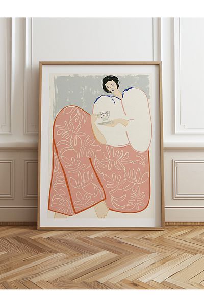 HOMEPACK Единична картина в дървена рамка, единичен плакат, картина TK/762