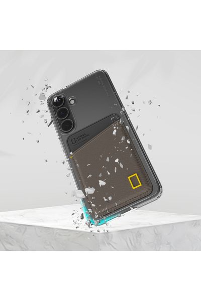 NATIONAL GEOGRAPHIC Card Pocket Case V2 Galaxy S25 Ultra - Khaki