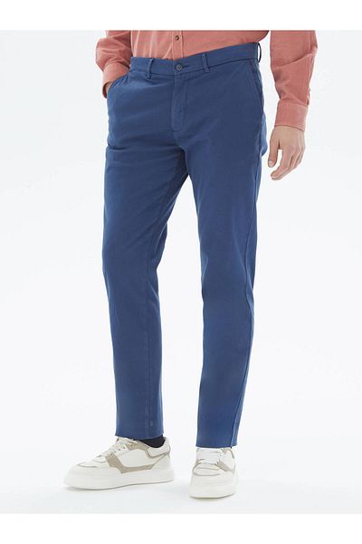 Kip Lässige, gewebte Hose aus Baumwollmischung im Regular Fit