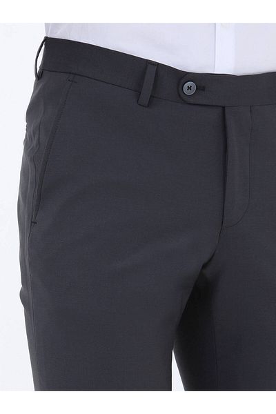 Kip Plain Weave Fitted Fit Classic Wool Blend Trousers