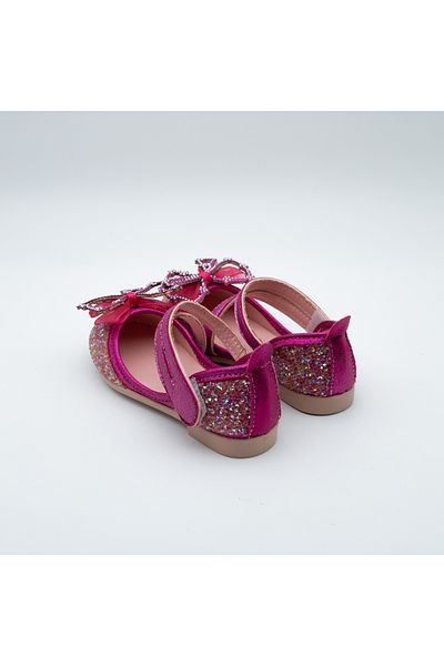 Arçın Shoes Girls' Ballerinas with Glitter and Bow Detail – Special Elegance for Little Princesses