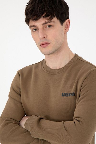 U.S. Polo Assn. ΒΑΣΗ. Polo Assn. Ανδρικό φούτερ χακί - 1963475