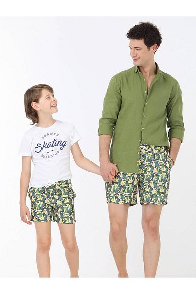 Kip Gemusterte Shorts
