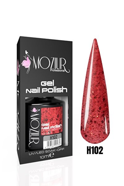 MOZIUR H102 Simli Seri Uv Led Kalıcı Oje 10ml