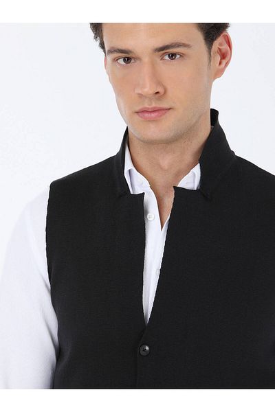 Kip Plain Knit Knitwear Vest
