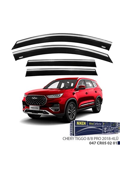 Niken Chery Tiggo 8 Pro Niken Kromlu Cam Rüzgarlığı 4lü 2018 ve Üstü