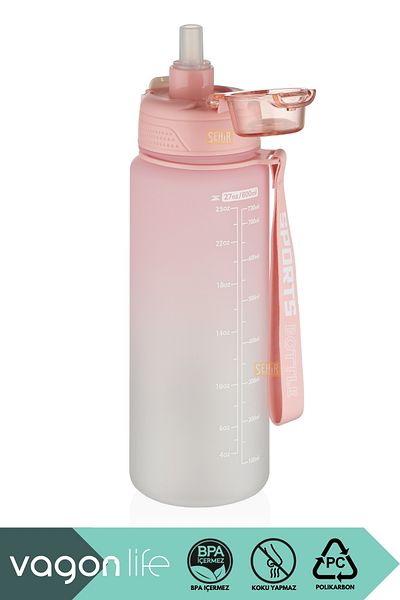 Vagonlife 800ml New Collection Cute Animals Pattern Use Polycarbonate Water Bottle With/Without Straw
