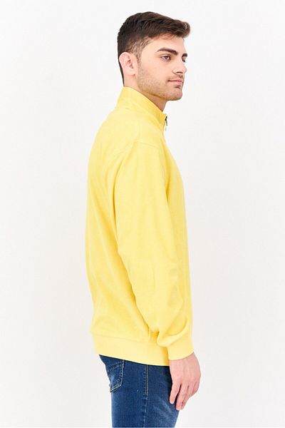 Penfield Men High Neck Brand Logo Long Sleeves Sweatshirt, Yellow