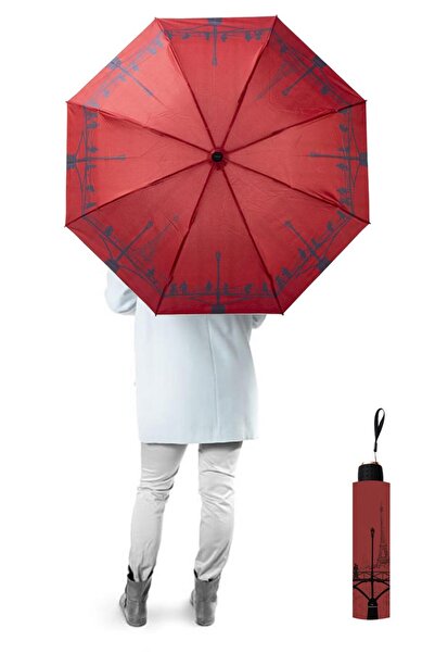 Marlux Eyfel Kulesi Paris Yarasa Model 8 Telli Rüzgara Dayanıklı Manuel Şemsi...