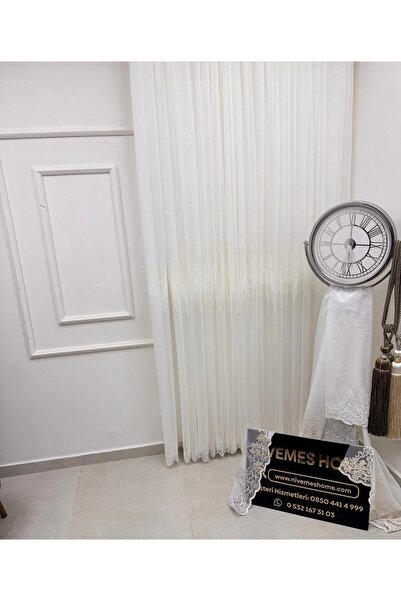 NİVEMESHOME ΦΥΣΙΚΟ ΝΕΟ ΜΟΝΤΕΛΟ 1/3 ΚΟΥΡΤΙΝΑ ΑΠΟ ΤΟΥΛΙ ΜΕ ΠΛΙΣΕΣ APM