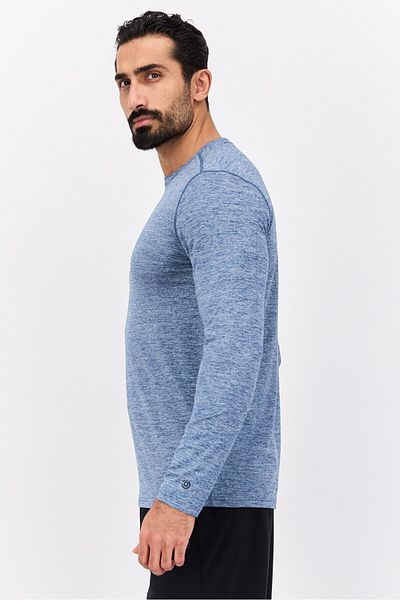 Champion Men Sportswear Fit Long Sleeve Training T-Shirts, Blue
