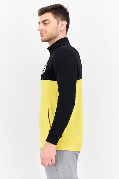 Puma Men Regular Fit Long Sleeve Outdoor Sweatshirt, Black