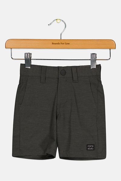 BİLLABONG Toddlers Boy Micro Stripe Walking Shorts, Dark Grey