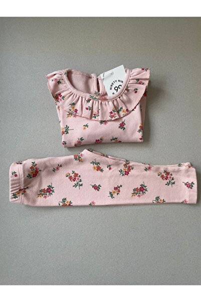 Baby Pembe çiçekli takım