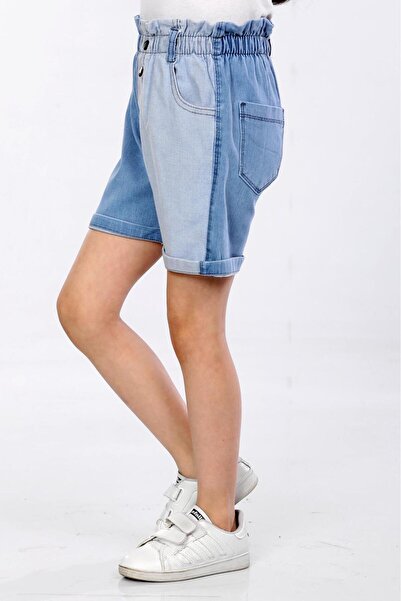 ModiClas % 97 Pamuk-Denim-Jeans-Yüksek Bel-Lastikli-Çıtçıt Detaylı-Bel Karnel...