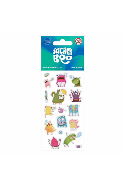Floopy Stickerele monstruleti colorati, abtibilduri pentru activitati creative