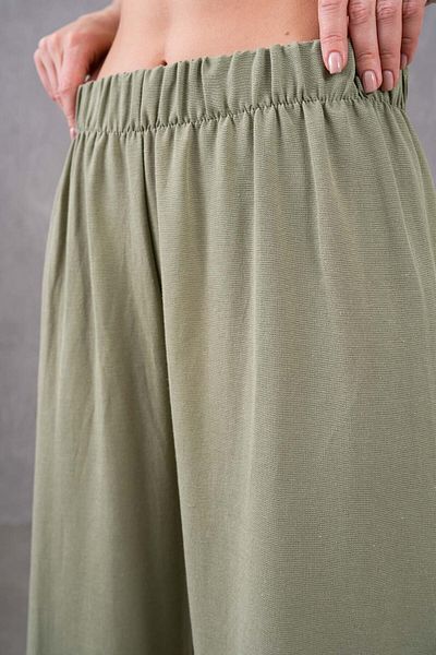 BURRASCA Elastic Waist Comfortable Size Linen Pants