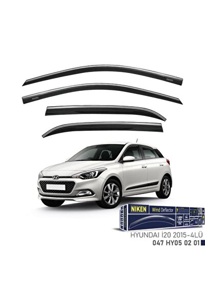 Niken Hyundai I20 Kromlu Cam Rüzgarlığı 4lü Set 2015 2020